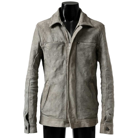incarnation(インカネーション) レザー REVERSE HORSE SKIN JEAN JACKET JJ-1Z (LIGHT GREY)