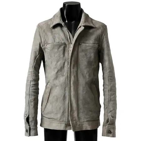 incarnation(インカネーション) レザー REVERSE HORSE SKIN JEAN JACKET JJ-1Z (LIGHT GREY)