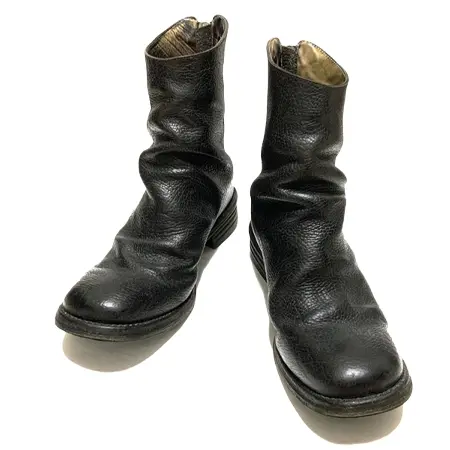 incarnation(インカネーション) レザー HORSE LEATHER BACK ZIP BOOTS