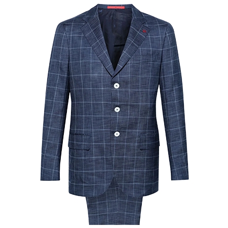 ISAIA(イザイア) スーツ チェック シングルスーツ