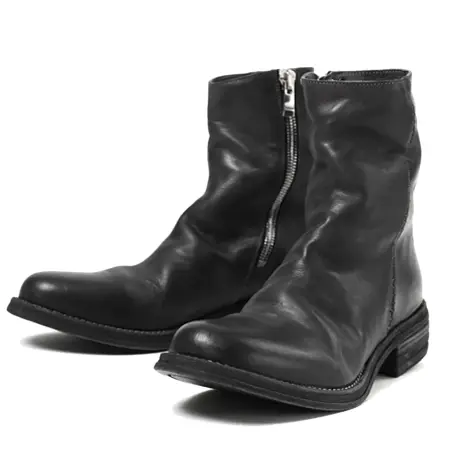 ISAMU KATAYAMA BACKLASH(イサムカタヤマバックラッシュ) ブーツ ISAMU KATAYAMA BACKLASH xx incarnation SIDE ZIP BOOTS / ITALY HORSE LEATHER (HAND DYED BLACK)