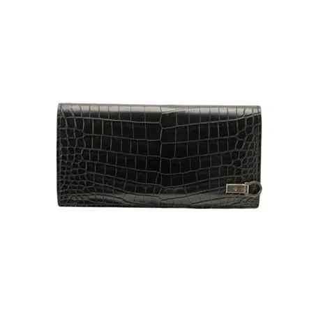 ISAMU KATAYAMA BACKLASH(イサムカタヤマバックラッシュ) 財布 クロコダイル長財布 383-02 BK