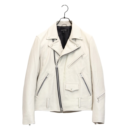 JACKROSE(ジャックローズ) ライダースジャケット LAMB LEATHER DOUBLE RIDERS JACKET JE22.20/ラムレザー ダブルライダースジャケット