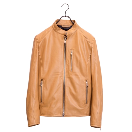 JACKROSE(ジャックローズ) ライダースジャケット JE LAMB LEATHER SINGLE RIDERS JE22.20/ラムレザーシングルライダースジャケット