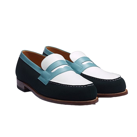 J.M. WESTON(ジェイエムウエストン) ローファー シグニチャーローファー グリーン&ホワイト&キャンパニュール Signature loafer #180