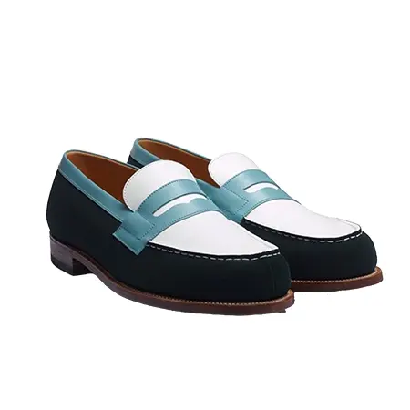 J.M. WESTON(ジェイエムウエストン) ローファー シグニチャーローファー グリーン&ホワイト&キャンパニュール Signature loafer #180