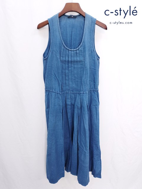 45R フォーティーファイブアール ノースリーブワンピース 1 インディゴ 藍染 コットン