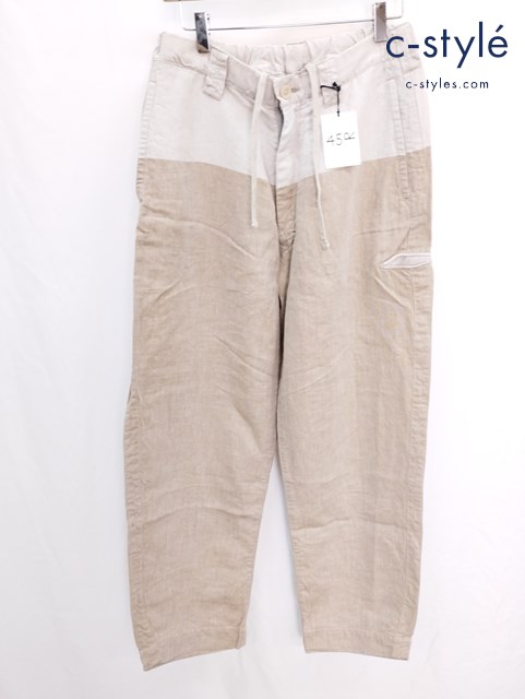 45R フォーティーファイブアール リネンパンツ 1 ベージュ レディース