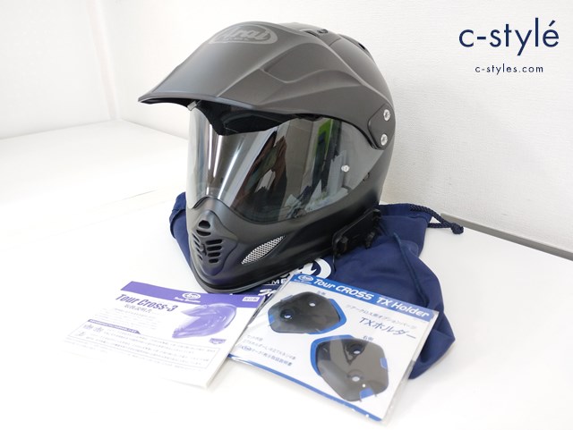 Arai アライ TOUR CROSS3 ツアークロス3 61.62cm未満 ブラック フルフェイス ヘルメット インカム装着済