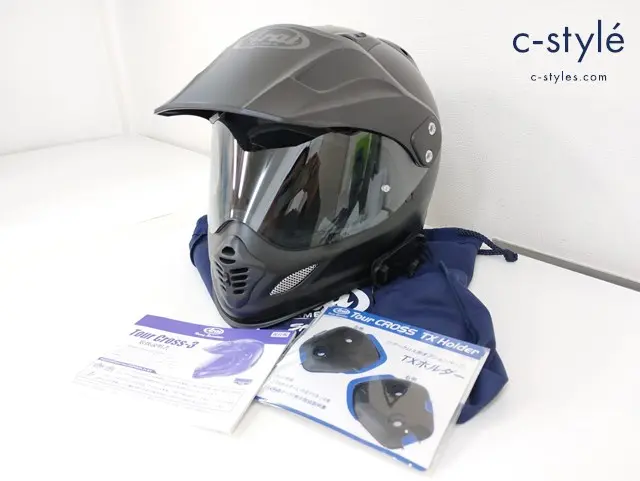 Arai アライ TOUR CROSS3 ツアークロス3 61.62cm未満 ブラック フルフェイス ヘルメット インカム装着済