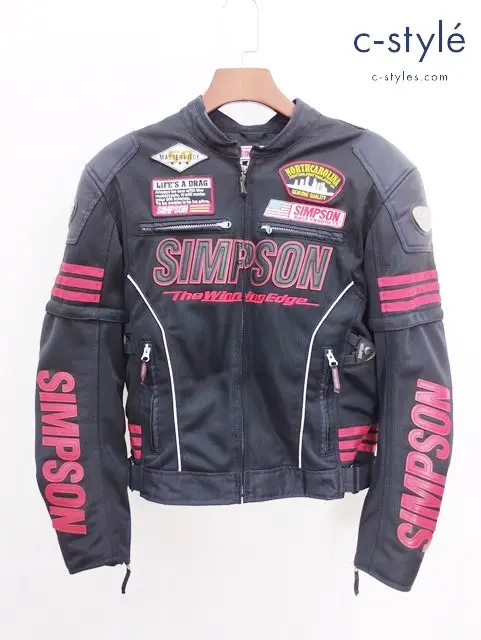 SIMPSON シンプソン メッシュジャケット L ブラック SJ-8115 バイクウェア バイク用品