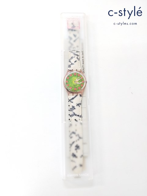 Swatch スウォッチ 腕時計 クォーツ GP108 FIRST Apple Eve Snake ファースト 林檎 イヴ 蛇 ピンク