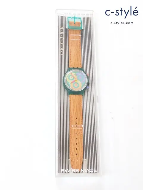 Swatch スウォッチ 腕時計 クォーツ CHRONO クロノ SCL102 Sound グリーン