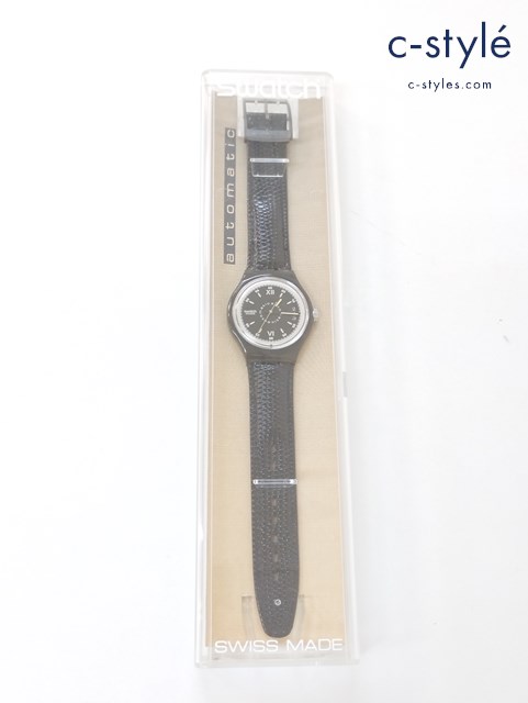Swatch スウォッチ 腕時計 機械式 自動巻き automatic オートマチック SAM400 ROPPONGI ブラック