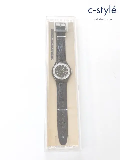 Swatch スウォッチ 腕時計 機械式 自動巻き automatic オートマチック SAM400 ROPPONGI ブラック