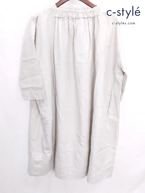 45R フォーティーファイブアール リネンワンピース 0 ベージュ 無地