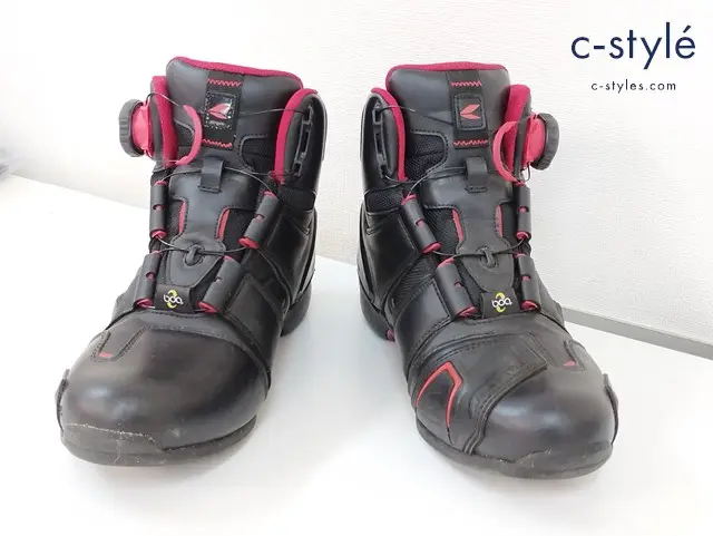 RSタイチ ライディングシューズ DRYMASTER BOA ドライマスター ボア 25ｃｍ ブラック/レッド 靴 バイク用品