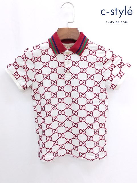 GUCCI グッチ ポロシャツ 半袖 総柄 8 130/64 マルチカラー 660765 キッズ 男の子 女の子 イタリア製
