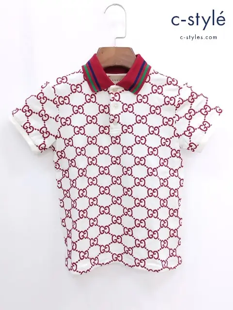 GUCCI グッチ ポロシャツ 半袖 総柄 8 130/64 マルチカラー 660765 キッズ 男の子 女の子 イタリア製