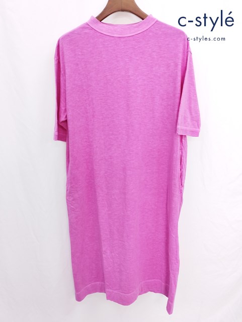 45R フォーティーファイブアール ロングワンピース ピンク 半袖 ドレス