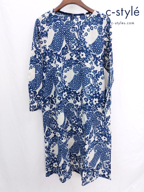 45R フォーティーファイブアール ワンピース 0 インディゴ 藍染 コットン ドレス