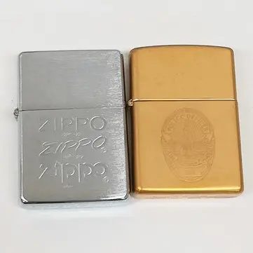 ZIPPO オイルライター LOS ANGELES POLICE OFFICER 911 Solid Brass ロサンゼルス市警 ロゴ 1997年 1987年