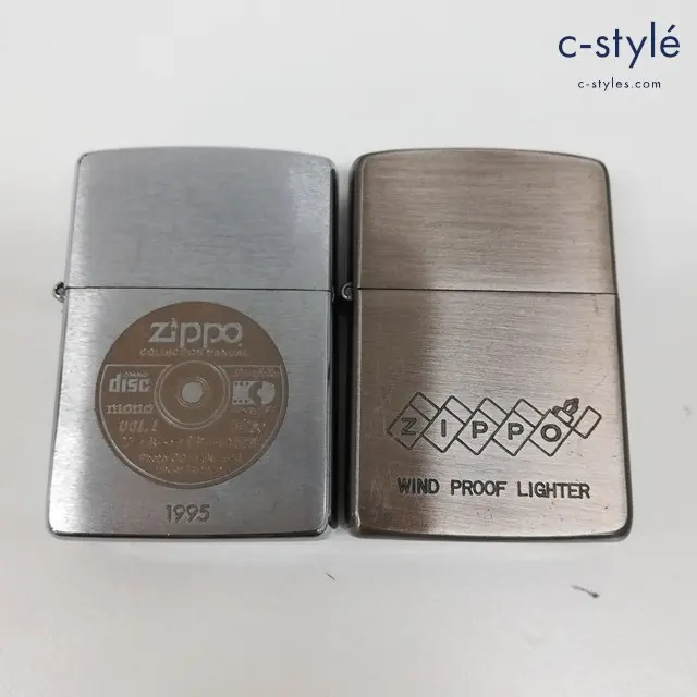 ZIPPO ジッポー オイルライター WIND PROOF LIGHTER 1987年製 モノマガジン mono vol.1 1994年製 喫煙具