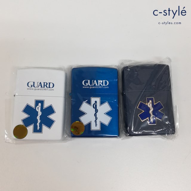ZIPPO ジッポー オイルライター GUARD スターオブライフ 2008 2009 1998 喫煙具 計3点