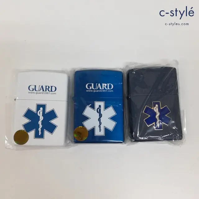 ZIPPO ジッポー オイルライター GUARD スターオブライフ 2008 2009 1998 喫煙具 計3点