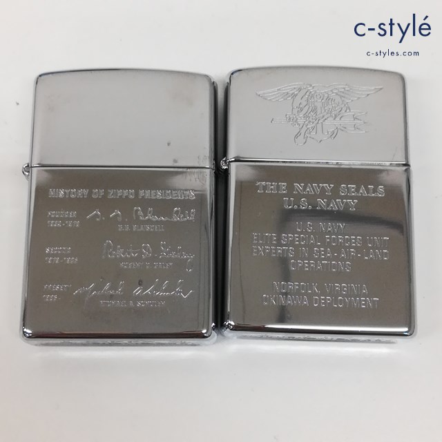 ZIPPO ジッポー オイルライター 歴代社長 1996年製 NAVY SEALS ネイビーシールズ 1996年製 喫煙具