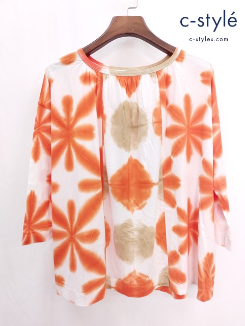 45R フォーティーファイブアール 天竺板締め絞り歳時記Tシャツ 0 マルチカラー 染 8017027 綿100％ レディース