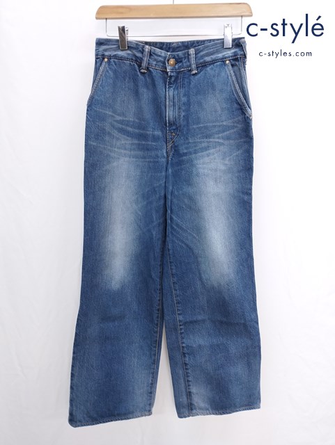 45R フォーティファイブアール おこめデニムシャルロット 加工 パンツ 1 インディゴ レディース