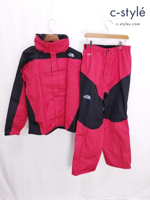 THE NORTH FACE ザノースフェイス レインテックス プラズマ L 黒×赤 NP10911 GORE-TEX ゴアテックス 収納袋付