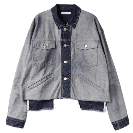 Jieda(ジエダ) デニム BACK SIDE CUT OFF DENIM JACKET