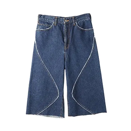 Jieda(ジエダ) デニム 3/4 SWITCHING DENIM PANTS