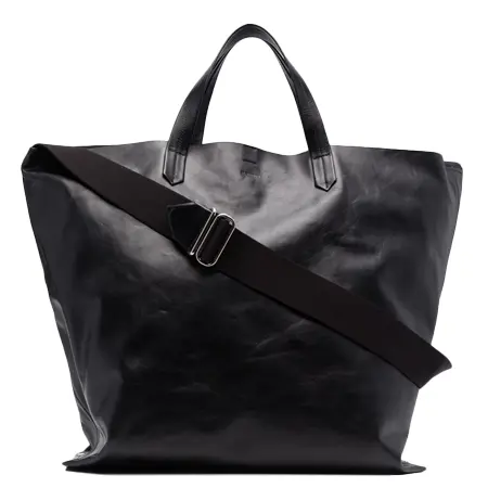 JIL SANDER(ジルサンダー) バッグ logo-debossed leather tote bag