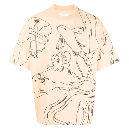 JIL SANDER(ジルサンダー) Tシャツ graphic-print short-sleeve T-shirt