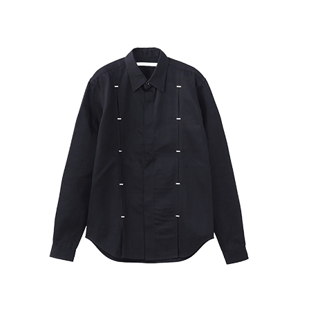 JOHN LAWRENCE SULLIVAN(ジョンローレンスサリバン) シャツ Rigid denim metal line shirt 3B003-0224-33