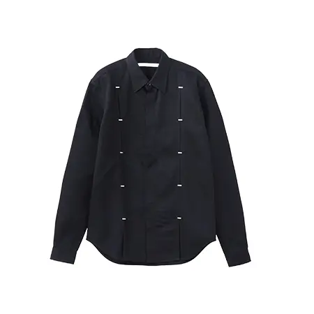 JOHN LAWRENCE SULLIVAN(ジョンローレンスサリバン) シャツ Rigid denim metal line shirt 3B003-0224-33