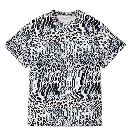 JOHN LAWRENCE SULLIVAN(ジョンローレンスサリバン) Tシャツ Leopard print t-shirt 5B003-0123-25