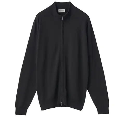 JOHN SMEDLEY(ジョンスメドレー) カーディガン CLAYGATE フルジップアップ長袖カーディガン | CLAYGATE | 24G STANDARD FIT