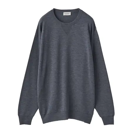 JOHN SMEDLEY(ジョンスメドレー) ニット GONSON Ｗジャガード長袖クルーネックプルオーバー | GONSON | 24G STANDARD FIT