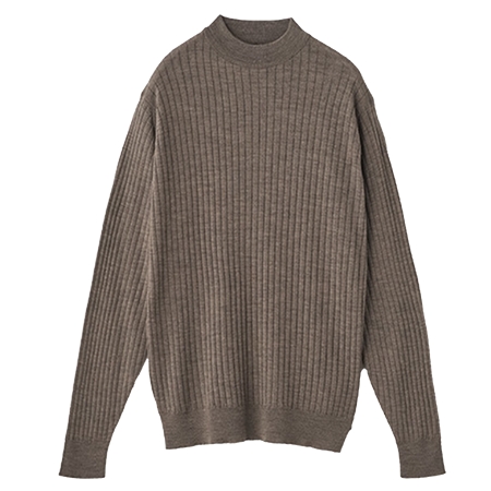 JOHN SMEDLEY(ジョンスメドレー) ニット A4715 リブモックネックニットプルオーバー| A4715 | 30G