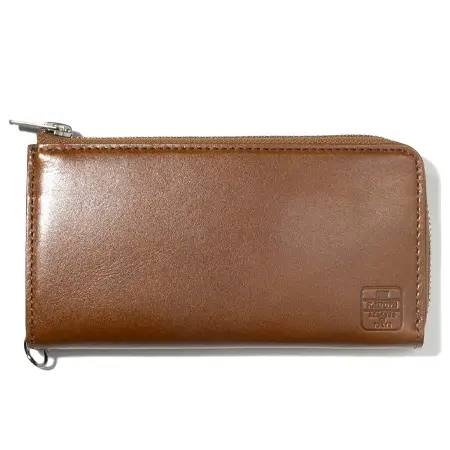 KADOYA(カドヤ) 財布 L ZIP COMPACT WALLET / BRWON
