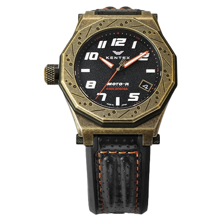 KENTEX(ケンテックス) モトアール MOTO-R three-hand ブロンズビンテージPVD加工×オレンジ[S787M-08]