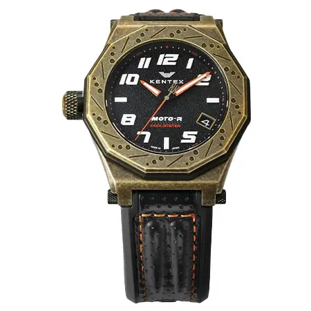 KENTEX(ケンテックス) モトアール MOTO-R three-hand ブロンズビンテージPVD加工×オレンジ[S787M-08]