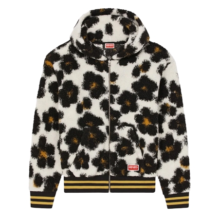 KENZO(ケンゾー) パーカー ‘HANA LEOPARD’ フリース フーディー