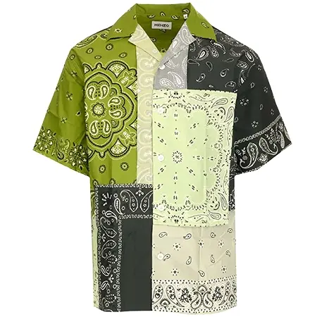 KENZO(ケンゾー) シャツ オールオーバー プリント ボタン付きシャツ