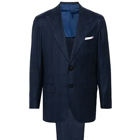 Kiton(キートン) スーツ チェック シングルスーツ