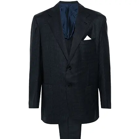 Kiton(キートン) スーツ ハウンドトゥース シングルスーツ